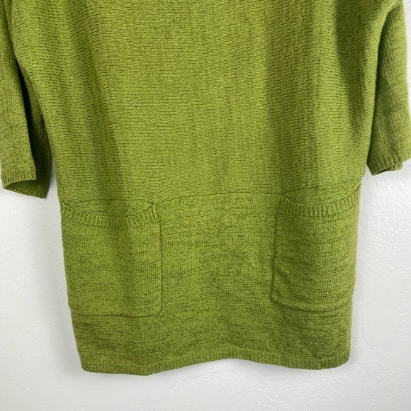 Soft Surroundings Knit Oversized Short Sleeve Green Sweater women’s Small/Medium - Picture 8 of 10